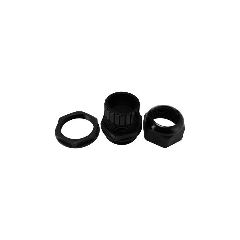 HellermannTyton Black Polyamide 66 Cable Gland M50 Thread 30 mm Min. 38 mm Max. IP68 NGM50-BLK