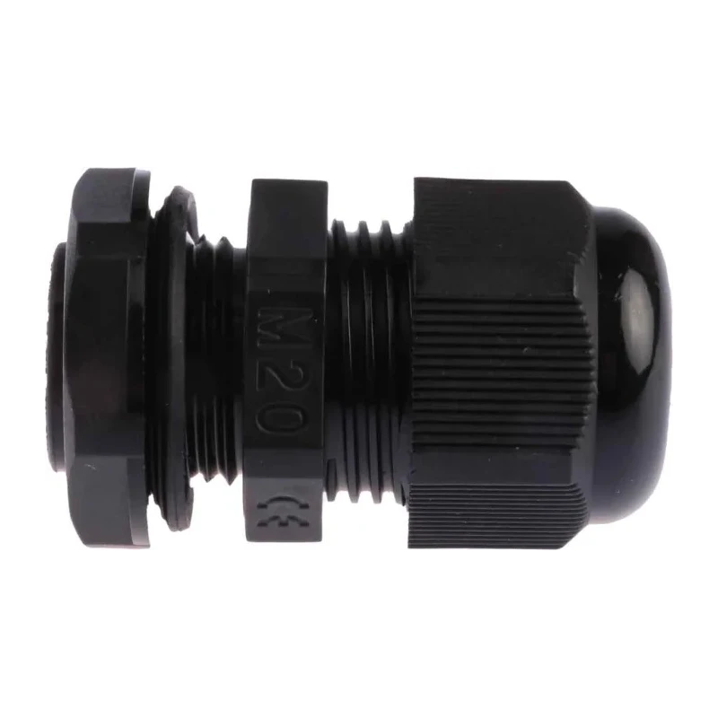HellermannTyton Black Polyamide 66 Cable Gland M20 Thread Size 10 mm Min. to 14 mm Max. IP68 NGM20-BLK