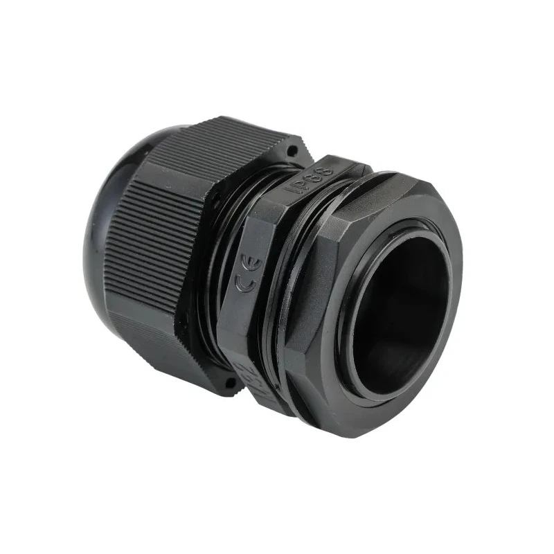HellermannTyton Black Polyamide 66 Cable Gland M32 Thread Size, 18 mm Min. Cable Dia., 25 mm Max. Cable Dia., IP68 NGM32-BLK
