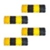 Robustt Plastic Speed Bump 1Mtr 50mm Road Reflectors for high visibility and Concrete Traffic Driveway (Pack of 4)