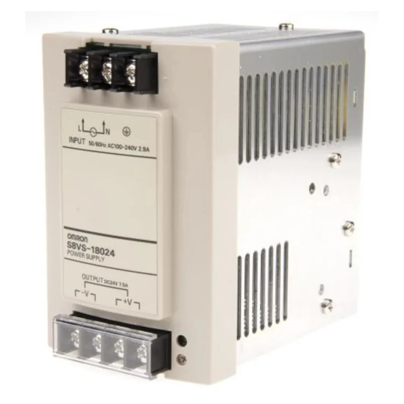 Omron Switched Mode DIN Rail Power Supply 240V AC Input 24V DC 7.5A Output 180W S8VS