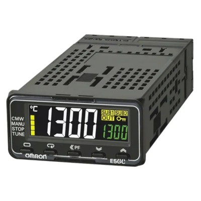 Omron Panel Mount PID Temperature Controller 2 Input, 1 Output, Current Output 240V AC On-Off E5GC
