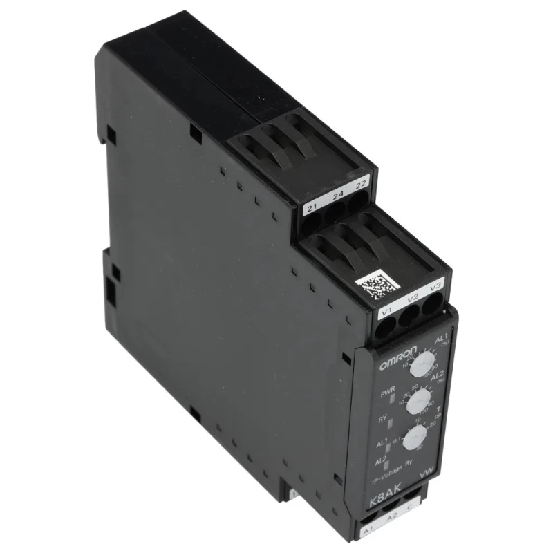 Omron Monitoring Relay, 1 Phase, SPDT Contact Configuration, DIN Rail Mount, 100V AC/240 V AC/24 V DC K8AK-VW2 24VAC/DC