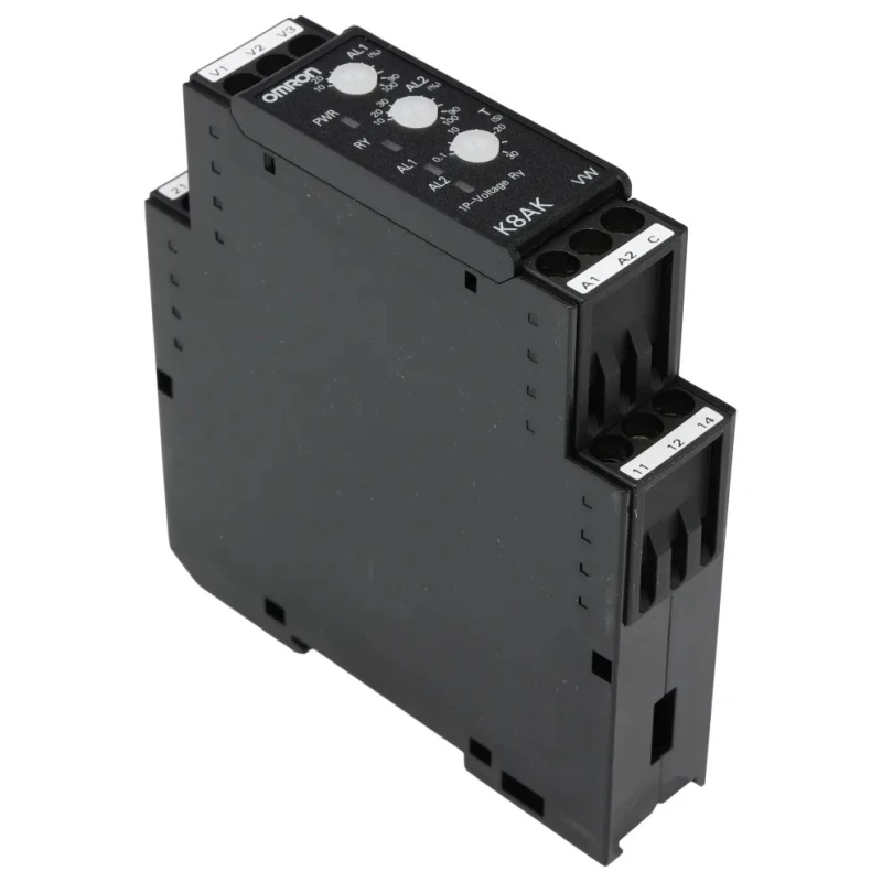 Omron Monitoring Relay, 1 Phase, SPDT Contact Configuration, DIN Rail Mount, 100V AC/240 V AC/24 V DC K8AK-VW2 24VAC/DC