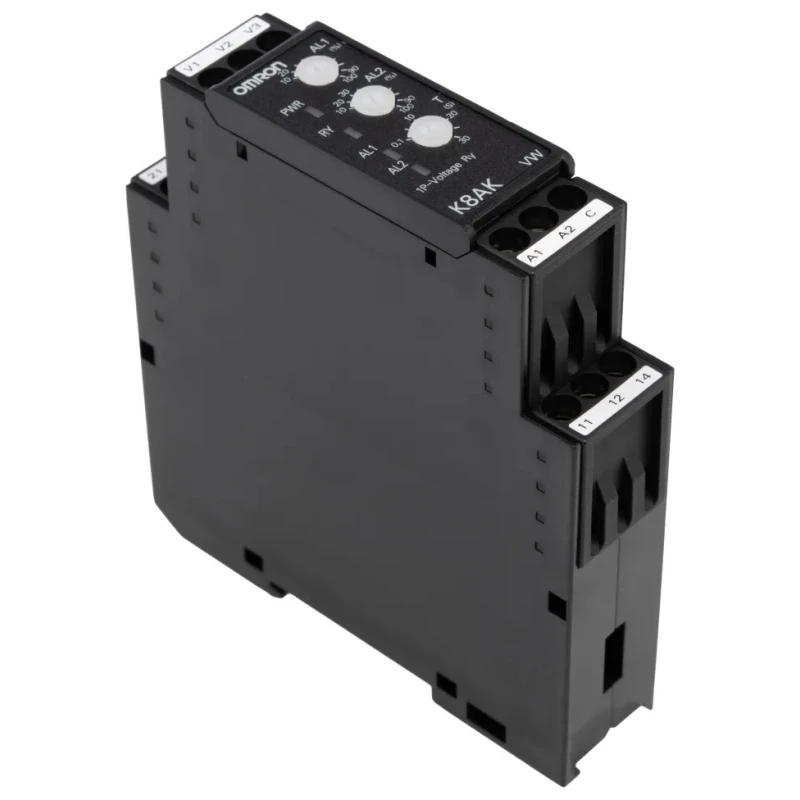 Omron Monitoring Relay 1 Phase 2 x SPDT Contact, DIN Rail Mount, 24 V DC 100-240 V AC K8AK-VW3 100-240VAC