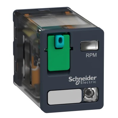 Schneider Electric Panel Power Relay 12V DC Coil 15A Switching Current DPDT RPM22JD