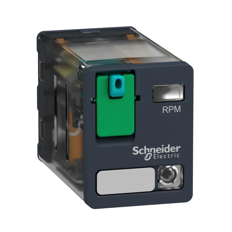 Schneider Electric Panel Power Relay 12V DC Coil 15A Switching Current DPDT RPM22JD