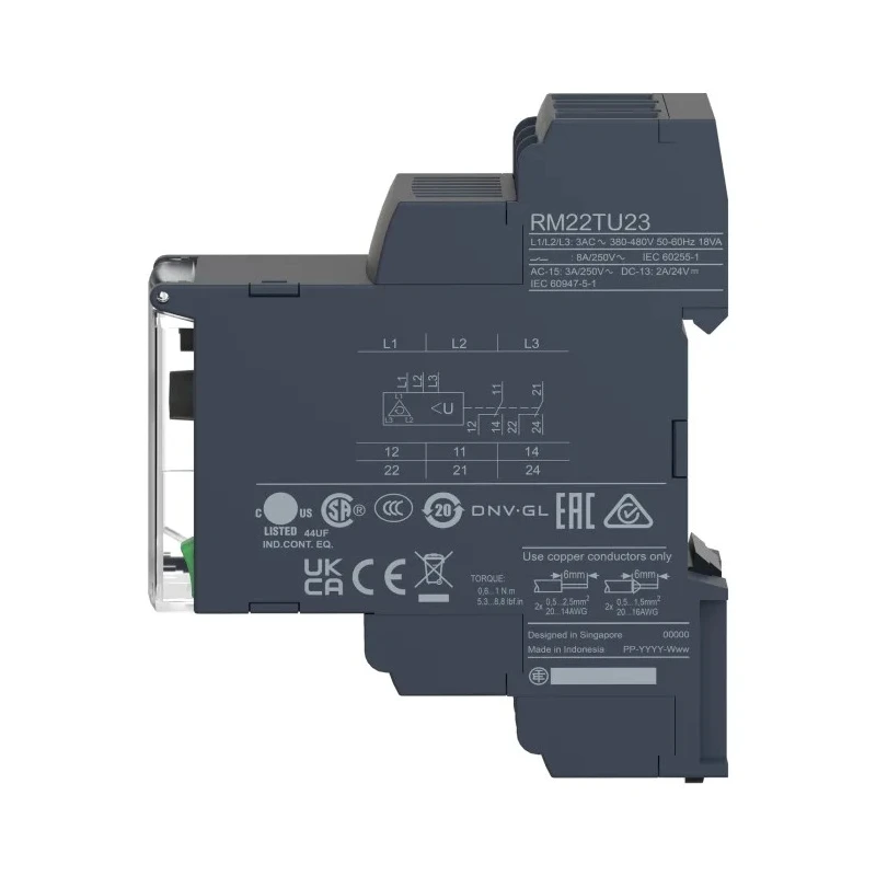 Schneider Electric Monitoring Relay 3 Phase RM22TU23