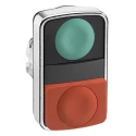Schneider Electric Harmony XB4 Series Red, Green Momentary Rectangular Metal Push Button Head 22 mm Cutout IP69K ZB4BL7340