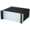 METCASE 4 U 19 in Rack Mount Case Combimet Ventilated Aluminium, Black, 482.6 mm x 173.6 mm x 365 mm M6219469