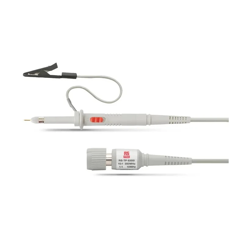 RS PRO Passive Oscilloscope Probe Voltage Type 350 MHz Bandwidth 1:1, 1:10 Attenuation BNC Connector 179-9556