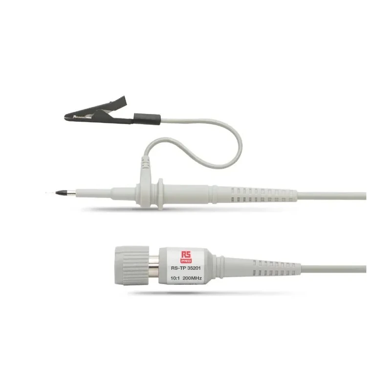 RS PRO Passive Oscilloscope Probe Voltage Type 200 MHz Bandwidth 10:1 Attenuation BNC Connector 179-9564