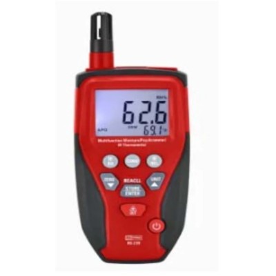 RS PRO Multifunction Moisture Meter Digital Display Battery-Powered ±2 % Accuracy DT-229/239