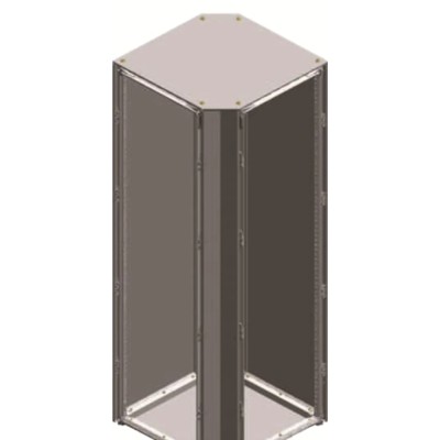 ABB E10R4 Series Stainless Steel 1-Door Floor Standing Enclosure Grey Opaque Door IP54 544mm x 544mm x 1913mm 2CPX045688R9999