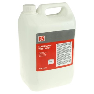 RS PRO 5 L Diluted Screen Wash Bottle with Methanol, REACH and EN 166 Compliant 819-4071