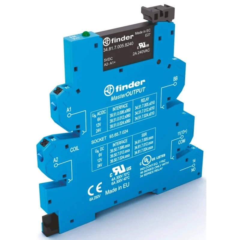 Finder Solid State Interface Relay 400V DIN Rail 39.50.7.006.9024