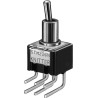 KNITTER-SWITCH Toggle Switch PCB Mount On-On DPDT Through Hole Terminal 250 V ac STM 206 N-RA