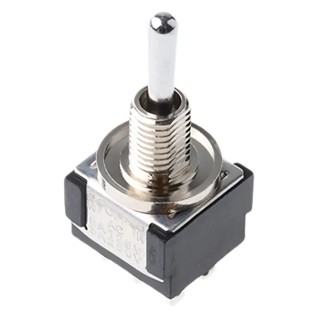 KNITTER-SWITCH Toggle Switch Panel Mount On-Off-On DPDT Solder Terminal IP67 30V dc 250V ac MTE 206 S