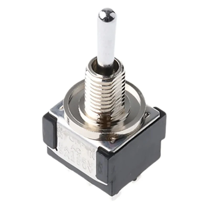 KNITTER-SWITCH Toggle Switch Panel Mount On-Off-On DPDT Solder Terminal IP67 30V dc 250V ac MTE 206 S