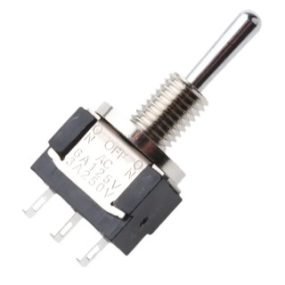 KNITTER-SWITCH Panel Mount Toggle Switch, On-Off-On, SPDT, Solder Terminal, 250 V AC, IP67 Rated MTE 106 H