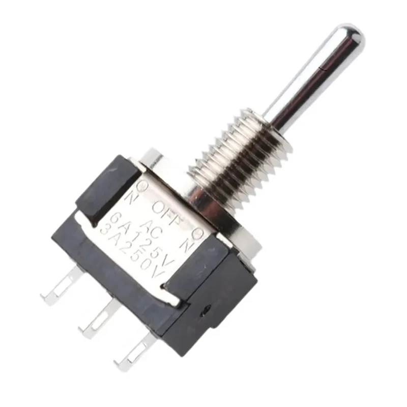 KNITTER-SWITCH Panel Mount Toggle Switch, On-Off-On, SPDT, Solder Terminal, 250 V AC, IP67 Rated MTE 106 H