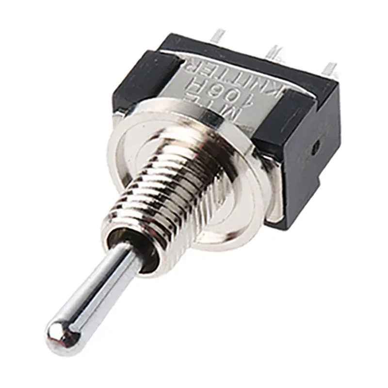 KNITTER-SWITCH Panel Mount Toggle Switch, On-Off-On, SPDT, Solder Terminal, 250 V AC, IP67 Rated MTE 106 H