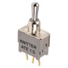 KNITTER-SWITCH Toggle Switch, PCB Mount, On-Off-On, SPDT, Through Hole Terminal, 48 V dc, 48 V ac ATE 1 G