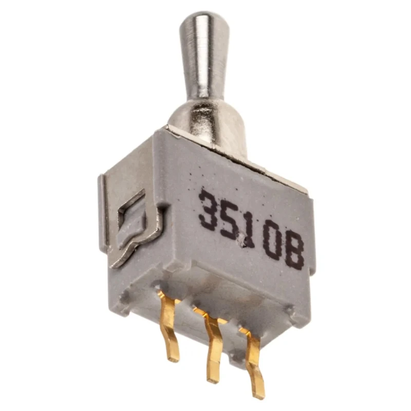 KNITTER-SWITCH Toggle Switch, PCB Mount, On-Off-On, SPDT, Through Hole Terminal, 48 V dc, 48 V ac ATE 1 G