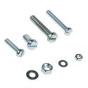 RS PRO Steel Slot Drive Machine Screw Nut and Washer Kit 2370 Pieces DIN 84/934/125A 6-25mm 819-9000