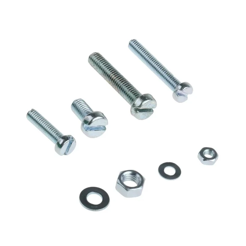 RS PRO Steel Slot Drive Machine Screw Nut and Washer Kit 2370 Pieces DIN 84/934/125A 6-25mm 819-9000