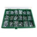 RS PRO Steel Slot Drive Machine Screw Nut and Washer Kit 2370 Pieces DIN 84/934/125A 6-25mm 819-9000