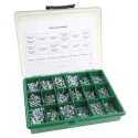 RS PRO Steel Slot Drive Machine Screw Nut and Washer Kit 2370 Pieces DIN 84/934/125A 6-25mm 819-9000