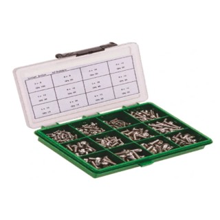 RS PRO Stainless Steel Hex Socket Drive Cap Screw/Bolt Kit 431 Pieces DIN 912 12-50mm 819-9007