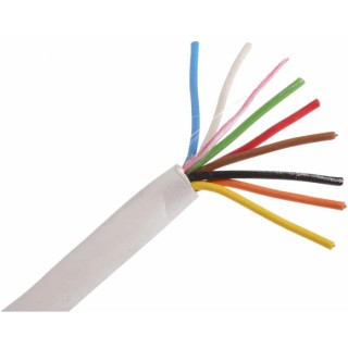 RS PRO Control Cable 8 Cores 0.19mm² Unscreened Polyvinyl Chloride PVC Sheath 100 m 50V 1 A 4.5 mm 820-0194