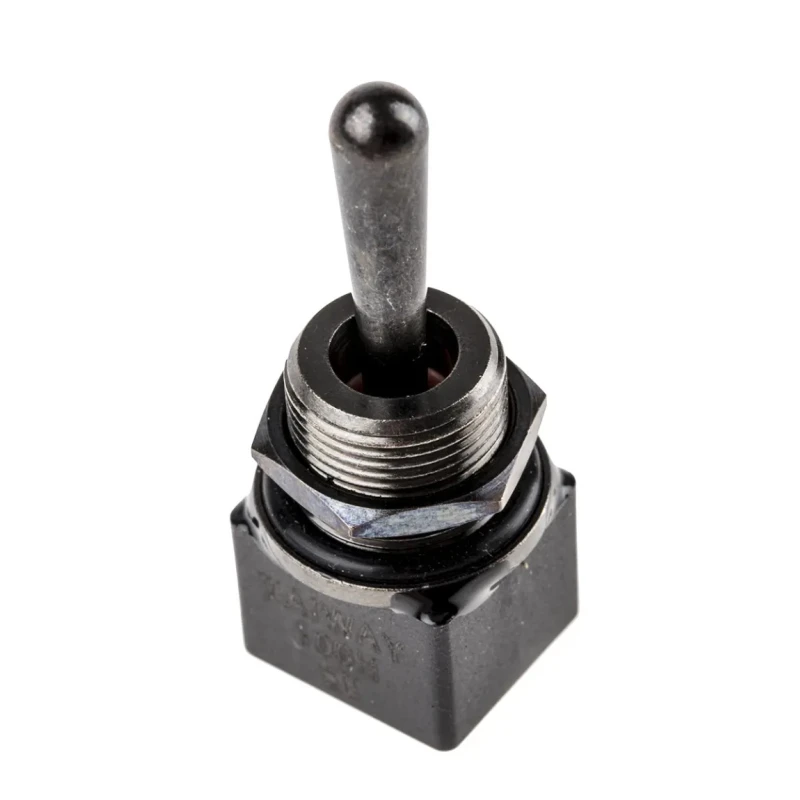 RS PRO Toggle Switch PCB Mount On-On-On DPDT 5A 28V dc 250V ac Brass Actuator 820-0520