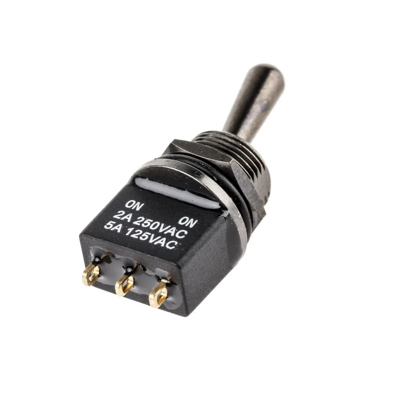 RS PRO Toggle Switch PCB Mount On-On SPDT Solder Terminal 250 V AC 5 A 820-0542