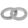 Heico Unalloyed Steel Delta Protect Wedge Lock Washers, M12, 19.5mm External Diameter, 2.7mm Thickness, Grade A4 H-HLS-12
