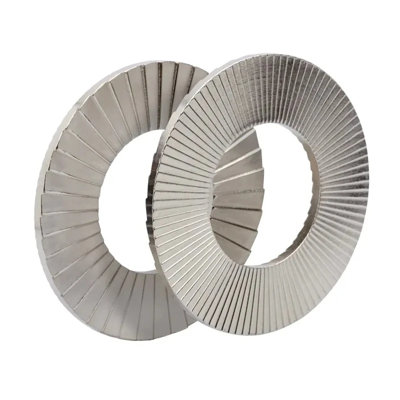 Heico Unalloyed Steel Delta Protect Wedge Lock Washers, M12, 19.5mm External Diameter, 2.7mm Thickness, Grade A4 H-HLS-12