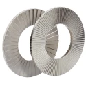 Heico Stainless Steel Wedge Lock Washers M6, RoHS Compliant, Grade A4, Thickness 1.6mm H-HLS-6S
