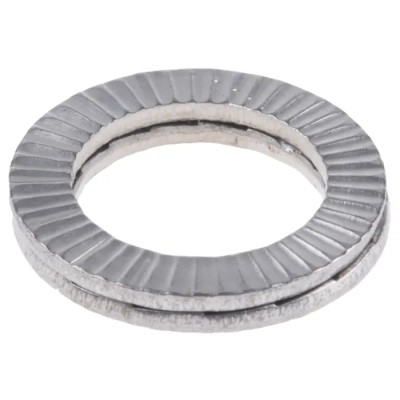 Heico Stainless Steel Wedge Lock Washers M12, 19.5mm External Diameter, 2.60mm Thickness, Grade A4 H-HLS-12S