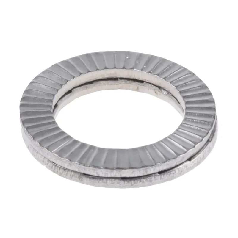 Heico Stainless Steel Wedge Lock Washers M12, 19.5mm External Diameter, 2.60mm Thickness, Grade A4 H-HLS-12S