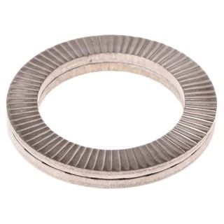 Heico Stainless Steel Wedge Lock Washers M20, 30.7mm External Diameter, 21.4mm Inside Diameter, Grade A4, RoHS H-HLS-20S
