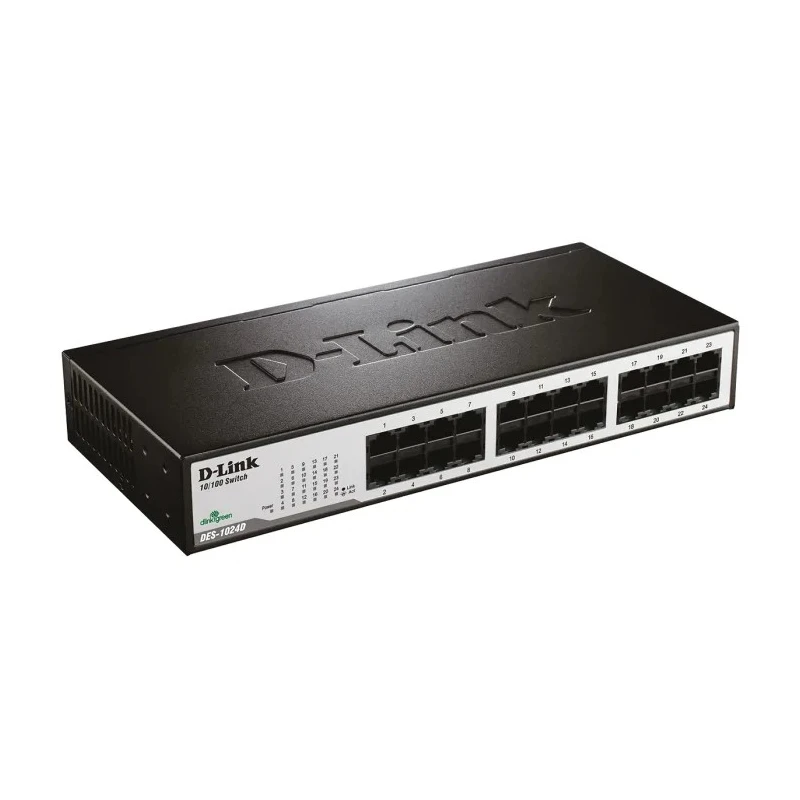 D-Link 24-Port Fast Ethernet Unmanaged Desktop Switch 24 Ports 100Mbps Unmanaged DES-1024D/B