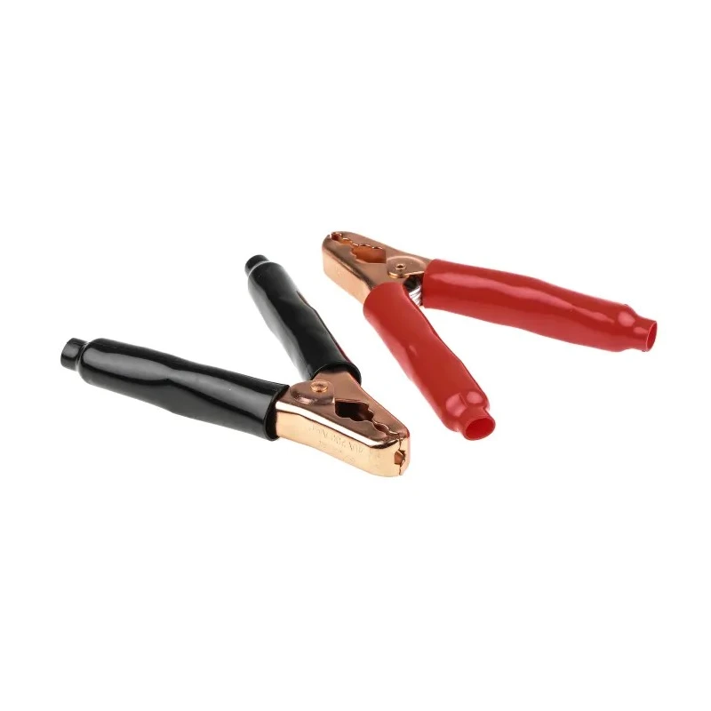 Mueller Electric Black and Red Crocodile Clip Copper Plated Steel Contact 200A Insulated 010031