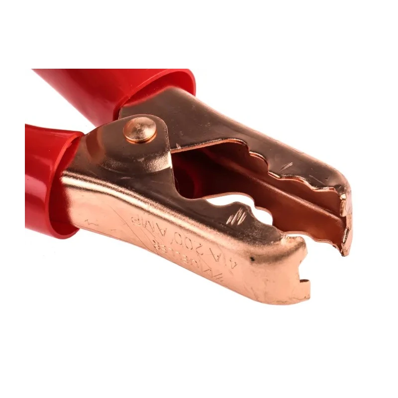 Mueller Electric Black and Red Crocodile Clip Copper Plated Steel Contact 200A Insulated 010031