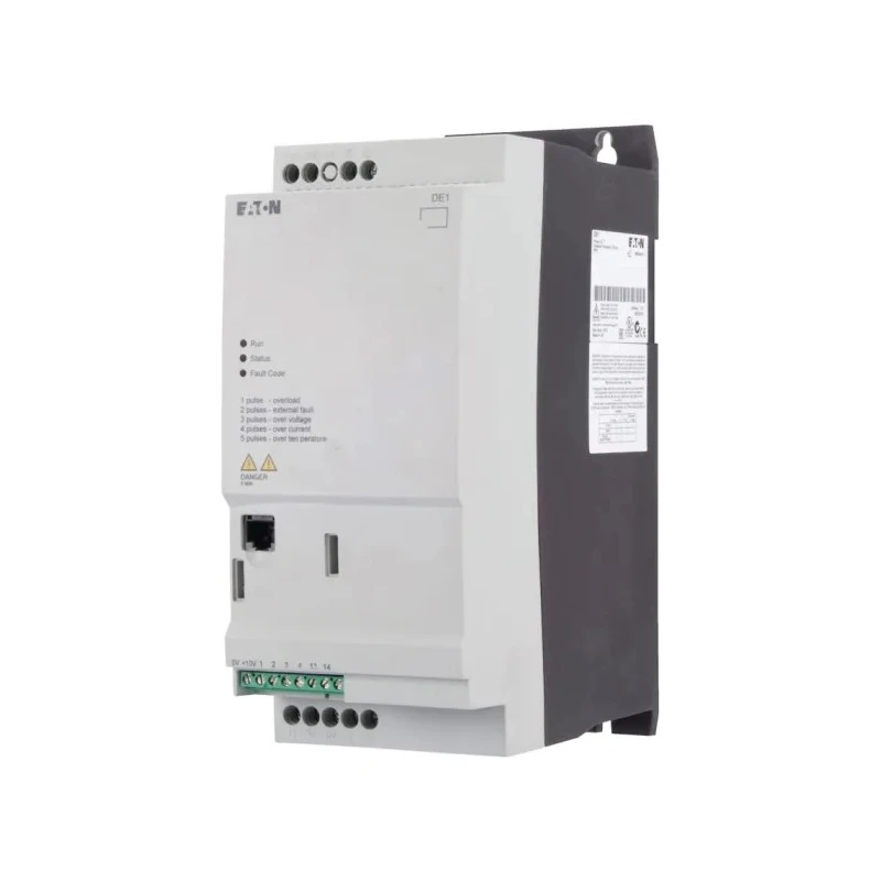 Eaton Variable Speed Starter PowerXL DE1 Series 3 kW 400V AC 3 Phase 6.6 A 174337 DE1-346D6FN-N20N