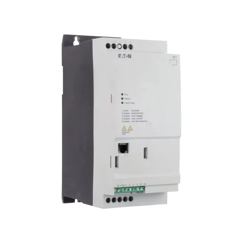 Eaton Variable Speed Starter PowerXL DE1 Series 3 kW 400V AC 3 Phase 6.6 A 174337 DE1-346D6FN-N20N