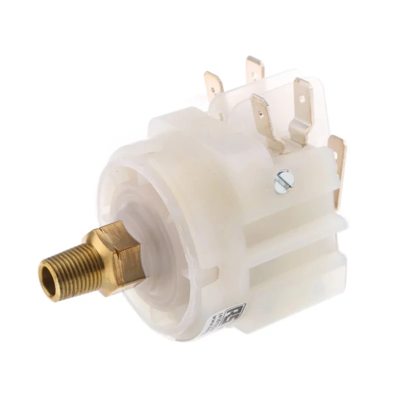 Herga Pressure Switch Adjustable CO Contact, 60 psi to 120 psi, 21A, 250V, BSPT Thread 6742-0052