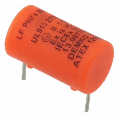 Littelfuse Non-Resettable Fuse 80mA, 277 V AC/DC Epoxy Coated Body 15.6mm Height 0305.080H