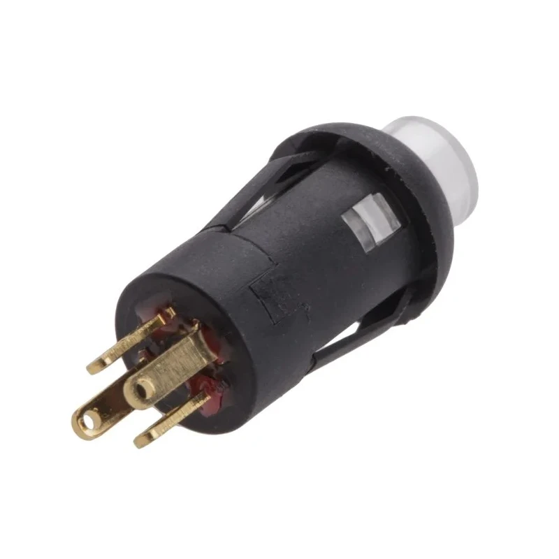 RS Pro Illuminated Miniature Push Button Switch Momentary PCB 8 mm Cutout SPST White LED 30V dc 820-7527